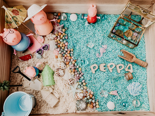 Peppa at the beach sensory kit