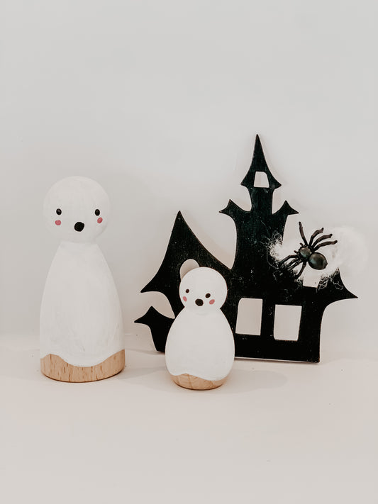 Halloween collection : Thelma and theodore ghosts peg dolls