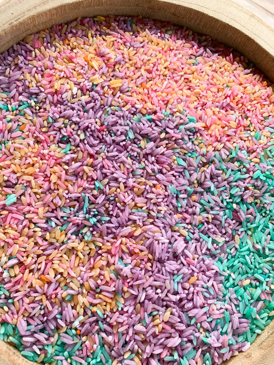 Halloween collection : Coloured sensory rice mixes