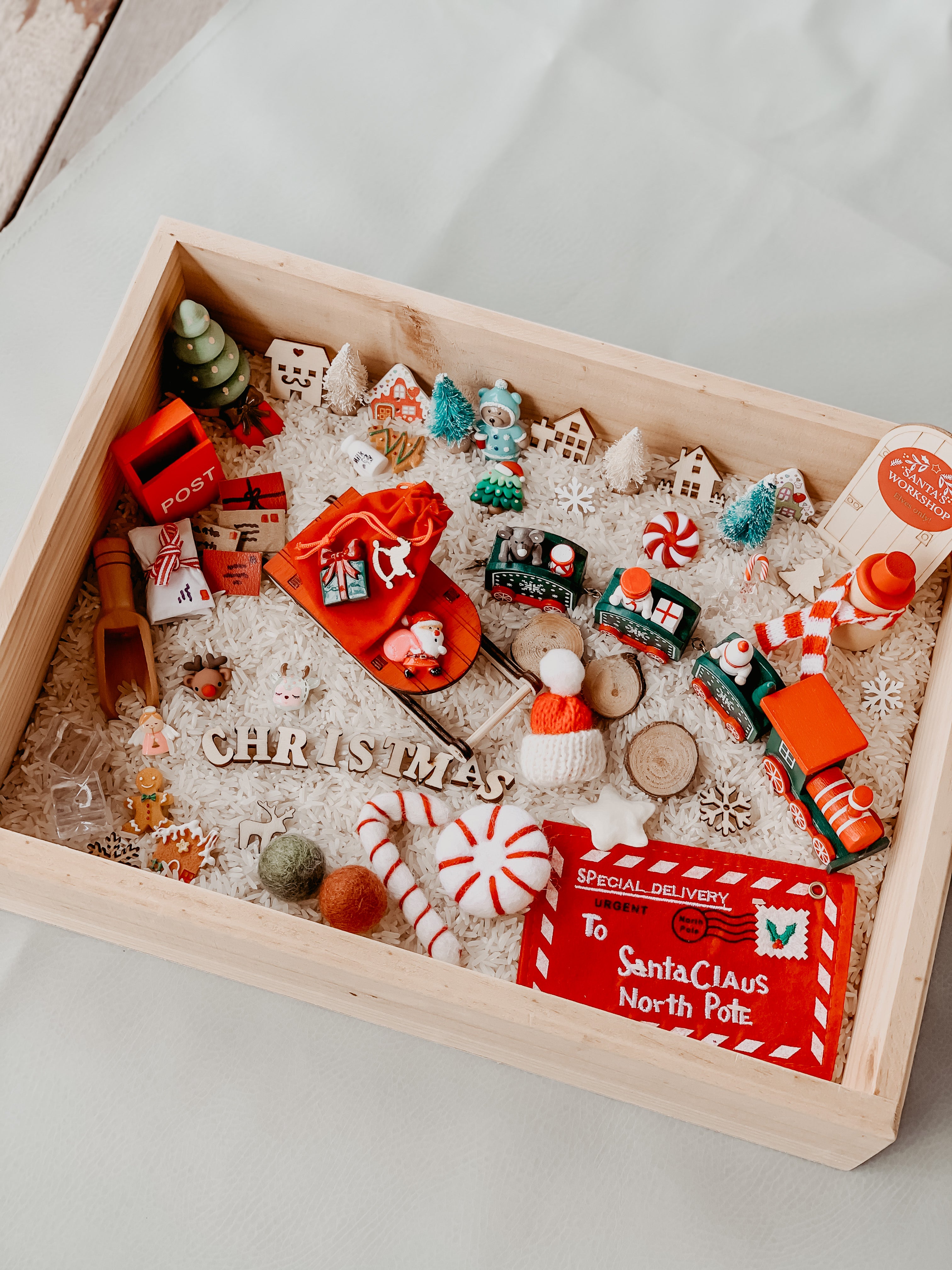 sensory & craft kits, play mats, handpainted peg dolls + wooden toys