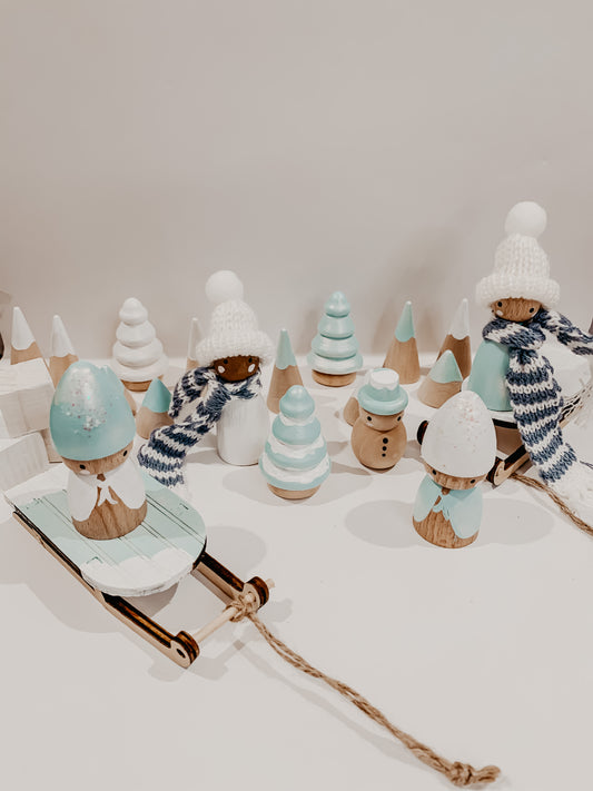 Winter Collection: Peg dolls and wooden toys