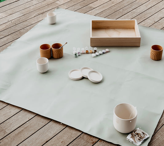 Wooden sensory play tray