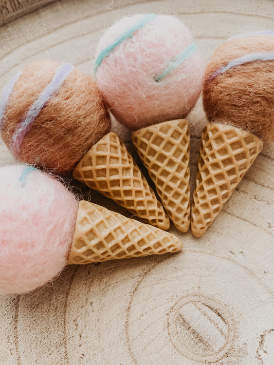 Mini felt ice creams