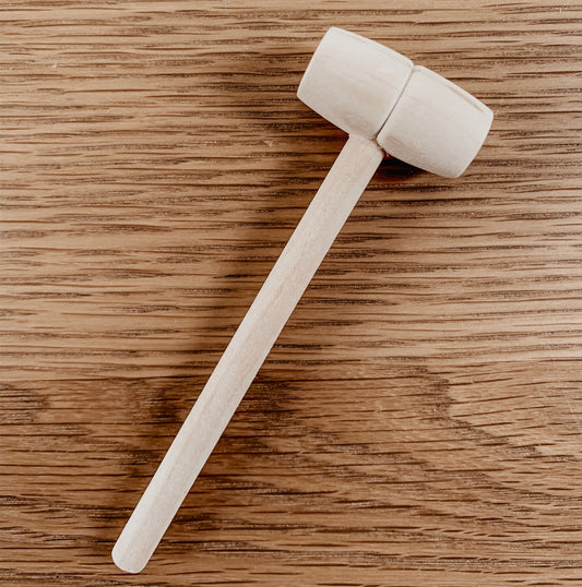 Mini wooden hammer